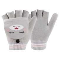 Fingerless Acrylic Jacquard Gloves with Hood Cover.webp (2)